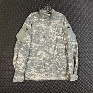 Military US Army Combat Uniform ACU Jacket Coat Large Long‎ Digital Camo